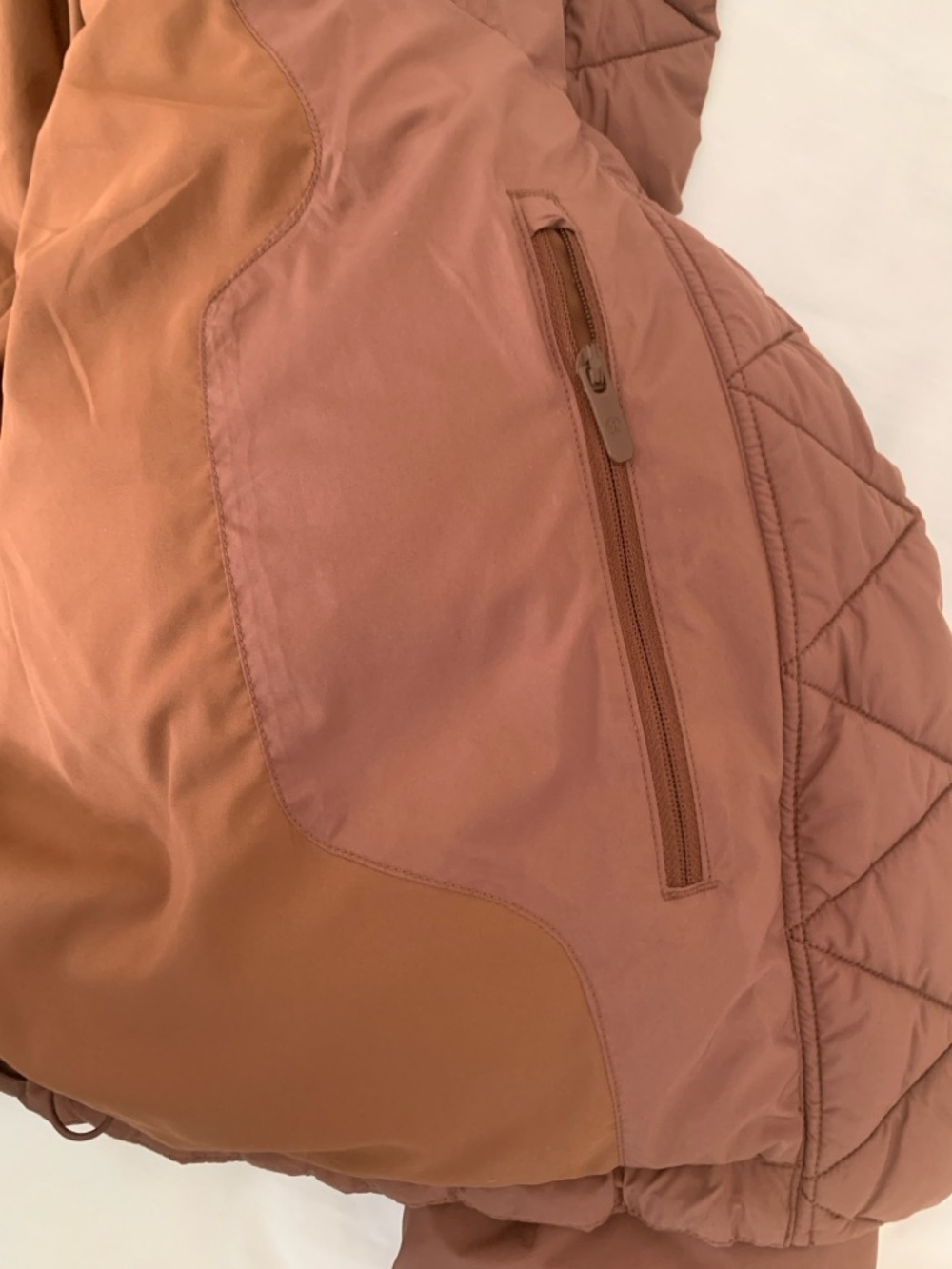 Lululemon Wunder Puff Super-Cropped Jacket - Roasted Brown - Size 6 - Picture 5 of 16